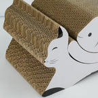 3 in 1 Cat Scratching Board, Reversible Infinity Style Cat Scratcher, Cardboard with Double-Sided Usability,Textures Design U-Shaped Corrugated