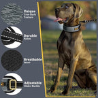 Mayerzon Martingale No Pull Collar for Large Medium Dogs Pitbull German Shepherd Rottweilers, Patented Reflective Anti Pull Dog Walking Collar with Buckle for Training Hiking, Adjustable(L, Grey)