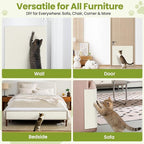 Cat Scratch Couch Furniture Protector, 78.7" x 15.8" Cat Scratcher Pad Deterrent from Cats Claws Scratching, DIY Sisal Carpet Cat Proof Couch Cover Replacement for Indoor Sofa, Wall, Door, Beige