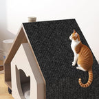 Yenhome 15.7" X 3.94 Ft Cat Scratch Furniture Protector from Cats Scratching Black Cat Scratcher Mat for Couch Wall Sofa Covering Cat Tower Trimmable Self Adhesive Carpet Protector for Pets