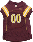 Washington Commanders Dog Jersey - Large, Licensed Football Jersey Costume for Dogs