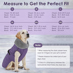 Dog Coat, Waterproof Dog Winter Jacket with Adjustable Buckle, Reflective Turtleneck Pet Snow Vest Warm Fleece Sweater for Small Medium Large Dogs - Purple, XL