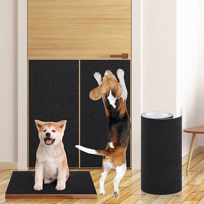 Aliceset Pet Nail Self Adhesive Replacement Emery Paper Fits Dog Scratch Pad Dog Nail Board Sandpaper Cat Litter Box DIY for Pet to Scratch Alternatives(10 Inch X 16ft)