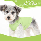 2 Pack Dog Clothes for Small Dogs Summer Dog Shirt Vest Girl Boy Lightweight Puppy T-Shirts Blank Soft and Cool Pet Clothing Sleeveless Medium Large Dog Outfit (Black+Avocado Green, XXX-Large)