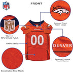 Pets First NFL Denver Broncos Dog Jersey, Size X-Large, Football Shirt Costume for Pet, Dog Sports T-Shirt, NFL Team Clothing for Cats, Licensed Pet Apparel Available in 7 Sizes and 32 Teams