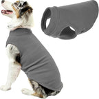 Gooby - Stretch Fleece Vest, Pullover Fleece Vest Jacket Sweater for Dogs, Gray, 4X-Large Length (21")