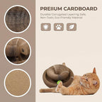 Foldable Accordion Magic Organ Cat Scratching Board Toy - Ball Scratch Pad Scratcher for Cats, cat Scratch pad, cat Scratching Board, Scratch pad for Cats (1pcs)