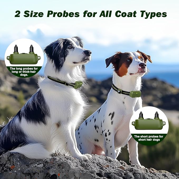Shock Collar for Dogs, Waterproof Dog Training Collar with Remote Control, 3 Modes: Beep, Vibration, Safe Static, Rechargeable,1600Ft Range, Suitable for Medium Large Dogs