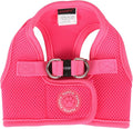 Puppia Neon Soft Vest Harness Step-in No Choke No Pull Walking Training for Small and Medium Dog, Pink, X-Large