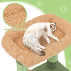 Magshion 42" Cactus Cat Tree, Multi-Level Cat Tower for Indoor Cats with Scratching Posts, Ramp, Top Perch, Side Basket & Platforms, Cat Climbing Tower Kittens Pet Play House