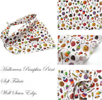 Elegant little tail Halloween Dog Bandana, Holiday Girl Boy Dog Bandanas for Small Medium Large Soft Dogs Washable Square Dog Scarf Adjustable Dog Kerchief