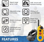 Educator EZ-900 E Collar for Dog Training with Remote - 1/2 Mile Range, Waterproof, 256 Blunt Stimulation Levels, Tone or Vibration Mode, Night Tracking Light for Small, Medium & Large Dogs