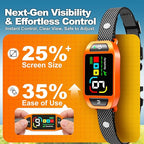 Bark Collar AI Dual-Detection, Instant Quiet Anti Bark Device 4 Training Modes, 30-Day Battery, One-Click Peace, 9-Level Sensitivity Automatic Dog Bark Collar for Large Medium Small Dogs,Orange