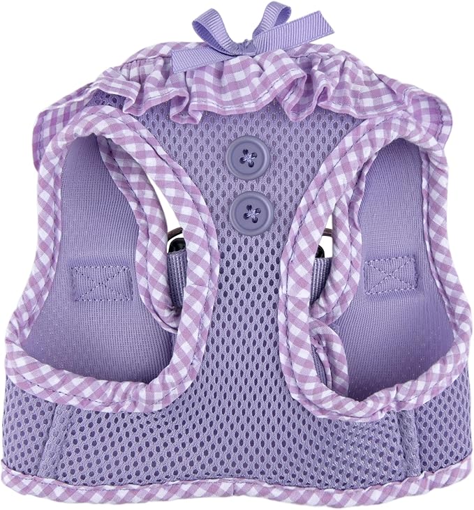 Puppia Vivien Dog Vest Harness B (Step-in) Fashionable Mesh Spring Summer Harness for Small Dogs, Violet, Large