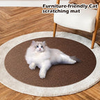 Cat Scratch Mat - 78.74"x15.74" Self-Adhesive Anti Scratching Pad for Couch, Trimmable DIY Cat Sofa Furniture Wall Cat Tower Protector, Replacement Pads for Pet Couch Protector from Claws Dark Brown