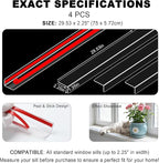 Ultra Clear Window Sill Protector - Scratch & Chew Proof Pet Guard for Dogs & Cats, Easy Install Transparent Ledge Cover, No Residue