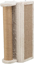 Trixie Wall Mounted Corner Scratching Board with Extra Post – Vertical Sisal Rope Pad for Indoor Cats – Easy-Install Corner Scratch Pad – Beige, 5.9 x 5.9 x 19.7 in