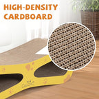 Portable Durable 29.5Inch Cat Scratcher Toys, Cat Scratch Lounge Made from Corrugated Cardboard Cat Scratchers House for Indoor Cats and Kittens, Cat Scratch Bed (Figure of Eight Colorful)