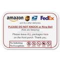 Leave Package Sign - Do Not Knock or Ring Bell (Kids are Sleeping)