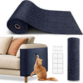 78.7"x15.8" Cat Scratch Mat,Trimmable Self-Adhesive Carpet,DIY Climb Cat Scratcher for Cat Couch Furniture or Wall Protector,Covering Cat Tower,and Replacement Pads (Dark Blue)