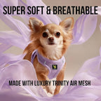 EcoBark Step in Dog Harness - Eco-Friendly Dog Harnesses for Small and Medium Breed Dogs - Reflective and Adjustable Body Halter Vest - Soft Mesh Toy Breed Harness (Lavender, XL)