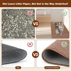 FHTONGE 71x15.8 Thickened Cat Wall Climbing Carpet with 16 Fixed Nails, Extra Large Tall Cat Scratch Pad for Wall, Wall Mounted Climbing Cat Scratcher for Furniture Couch Sofa Protector(Coffee)