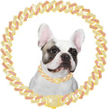 Metal Diamond Dog Chain Dog Training Chain with Secure Buckle Pet Collars for Large Medium Dogs
