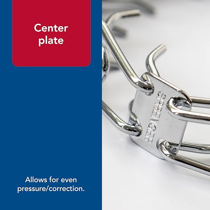 Herm Sprenger - Stainless Steel Ultra-Plus Prong Dog Training Collar - 2.25 mm x 12" Neck Size, 16" Chain Length