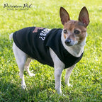 Parisian Pet Dog Shirt – 100% Cotton Shirts for Large Dogs – Black Sleeveless Puppy Clothes – Lightweight and Breathable Pet Apparel – Cool and Stylish Dog Clothes - Stretchy T Shirts for Dogs
