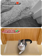 8.2Ft(L) Carpet Protector for Pets - Anti-Slip Cat Carpet Protector, Scratch Resistant Pets Scratch Stopper, Easy to Cut Floor Runner Under Doorway to Prevent Tearing