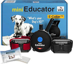 E-Collar ET-300 / ET-302 Dog Training Collar System with Remote - 1/2 Mile Range - Waterproof, Vibration, Sensation - Includes eOutletDeals Pet Towel (2 Dog System - ET-302 Black)