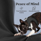 rabbitgoo Small Dog Harness, Step-in Soft Mesh Puppy Vest with Safety Buckle, Breathable Reflective Pet Harness for Small Medium Dogs, Black XL