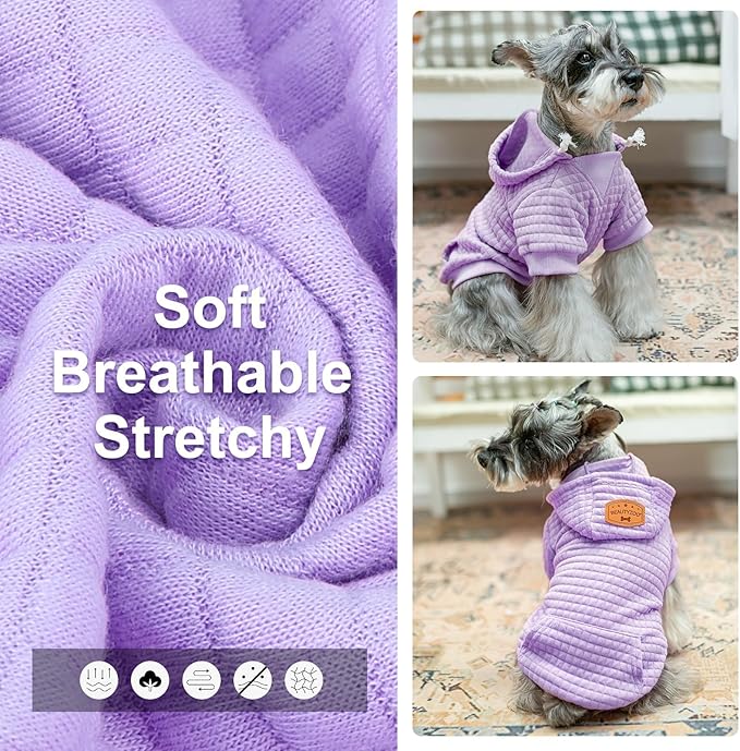 BEAUTYZOO Dog Sweaters for Extra Large Dogs Girl Boy, XXXL Dog Hoodie with Pocket & Leash Hole, Soft Warm Waffle-Like Laminated Cotton Pet Clothes for Cold Weather, Doberman Great Dane Sweatshirt, 3XL