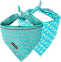 Lionet Paws Summer Dog Bandanas 2 Pack, Washable Triangle Bibs Scarves, Adjustable Holiday Scarves for Medium to Extra Large Dogs