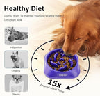 Slow Feeder Dog Bowls, Pet Supplies That Slow Down Eating, Pet Food Bowls, Maze Dog Puzzle Feeder for Medium Breed