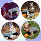 Disco Sequins Dog Costume Set Dog Holographic Shiny Shirt with Disco Ball Headband 80s 70s Party Pet Outfits Glitter Halloween Christmas Cosplay Clothes for Puppy Cat(S)