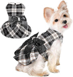 Dog Sweaters Dog Clothes for Small Dogs Boy Girl Fall Puppy Dress Warm Fleece Chihuahua Yorkie Teacup Doggie Sweaters Dresses Doggy Sweater for Small Dogs Girl Cat Outfit (Black, Small)