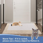 3.6 Feet Cat Carpet Protector, Non-Slip Carpet Protector for Pets, Carpet Scratch Stopper from Scratching Carpet at Doorway