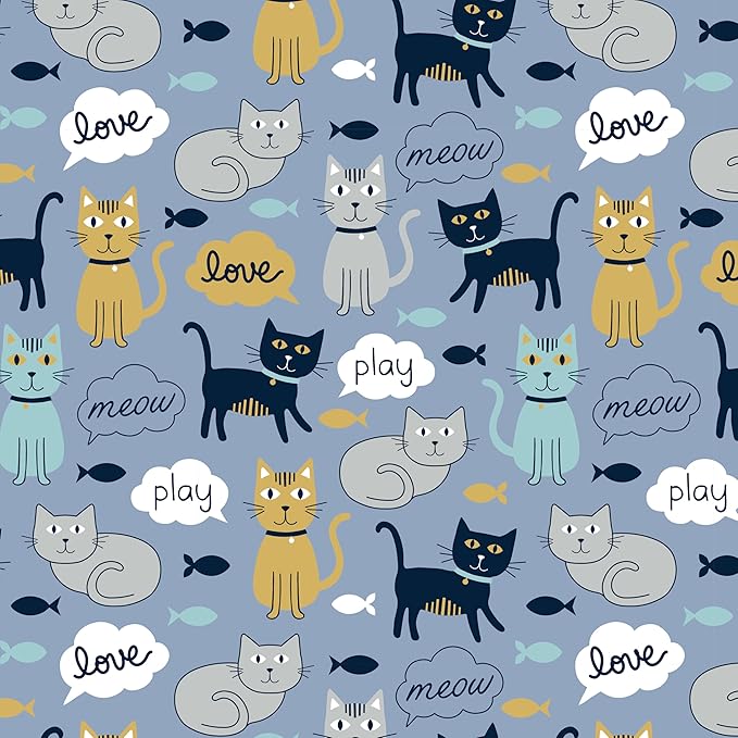 Kitty City Blue Cat-Themed Cat Play Furniture Set, Collapsible Pop-Up Cat Toys Combo with Cube, Tunnel & House, Indoor Cat Playground for Play, Hiding & Lounging