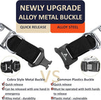 Dog Training Collar with Quick-Release Buckle, Adjustable Stainless Steel Collar for Small Medium Large Dogs (Black, XL Neck Girth 16.9"-22.2")