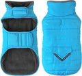 Dog Coat, Waterproof Dog Winter Jacket with Pocket, Reflective Adjustable Pet Snow Vest, Warm Cozy Fleece Sweater for Small Medium Extra Large Dogs - Sky Blue, 3XL