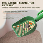 Cute Cat Tree with Flower Top Bed - Cloud Scratching Posts, Cactus Cat Litter Scoop with 2 Replaceable Compostable Scoops