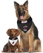 Pets First NBA Dog Bandana - Miami Heat Reversible Pet Bandana. 2 Sided Home & Away Sports Bandana with a PREMIUM Embroidery TEAM Logo, Small/Medium