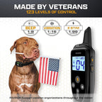 INVIROX 2026 Edition Dog Training Collar, 123 Levels for Reactive or Stubborn Dogs, 1100yd Long-Range E Collar, Waterproof Rechargeable System with Manual Bark Control for Large Dogs