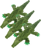Best Pet Supplies 2-in-1 Stuffless Squeaky Dog Toys with Soft, Durable Fabric for Small, Medium, and Large Pets, No Stuffing for Indoor Play, Holds a Plastic Bottle - Alligator, Large (Pack of 3)