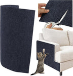 Trimmable Cat Scratcher Mat, Self-Adhesive Cat Scratching Carpet Pad Replacement for Cat Tree Shelves, Cat Steps and Posts, DIY Cat Scratch Couch Furniture Protector (Dark Blue, 39.4"x15.8")