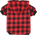 Plaid Dog Hoodie Sweatshirt Sweater for Extra Small Dogs Cat Puppy Clothes Coat Warm and Soft(XS)