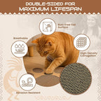 Paw-Shaped Cat Scratcher | Reversible Cardboard Kitten Scratcher | Scratching Board for Indoor Cats | Scratcher Cardboard for Cats & Kittens | Cat Toy (Medium)