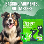 Pet N Pet 540 Counts Green Poop Bags for Dogs, 41% Plant Based & 59% PE Extra Thick Dog Poop Bags Rolls, 9" x 13", Unscented Dog Waste Bag, Pet Supplies for Dogs