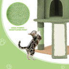 Magshion 42" Cactus Cat Tree, Multi-Level Cat Tower for Indoor Cats with Scratching Posts, Ramp, Top Perch, Side Basket & Platforms, Cat Climbing Tower Kittens Pet Play House